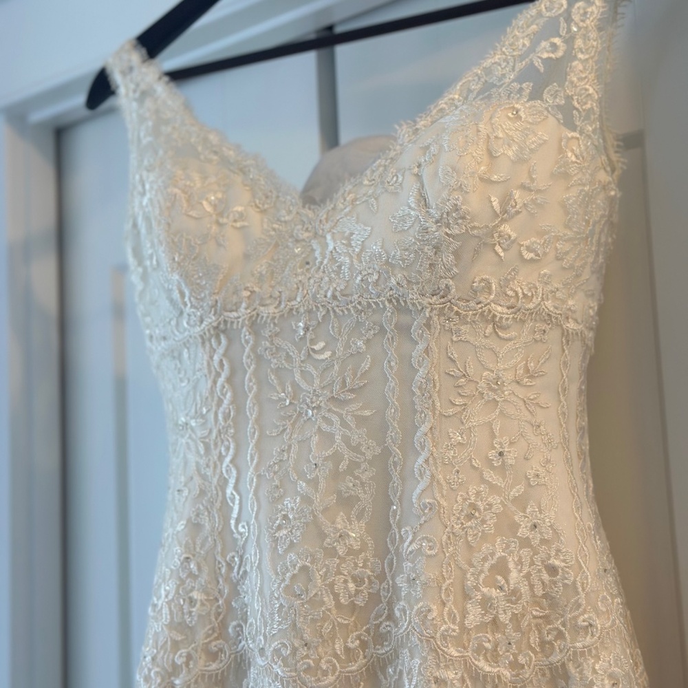 Pronovias Wedding Gown and Veil —Museum quality sealed - Picture 2 of 9